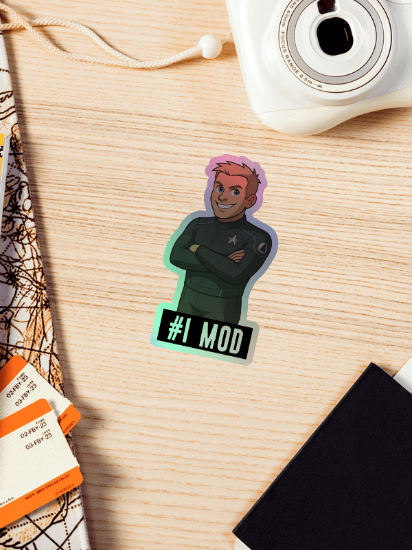 JP Number 1 Mod Holographic Sticker product image (1)