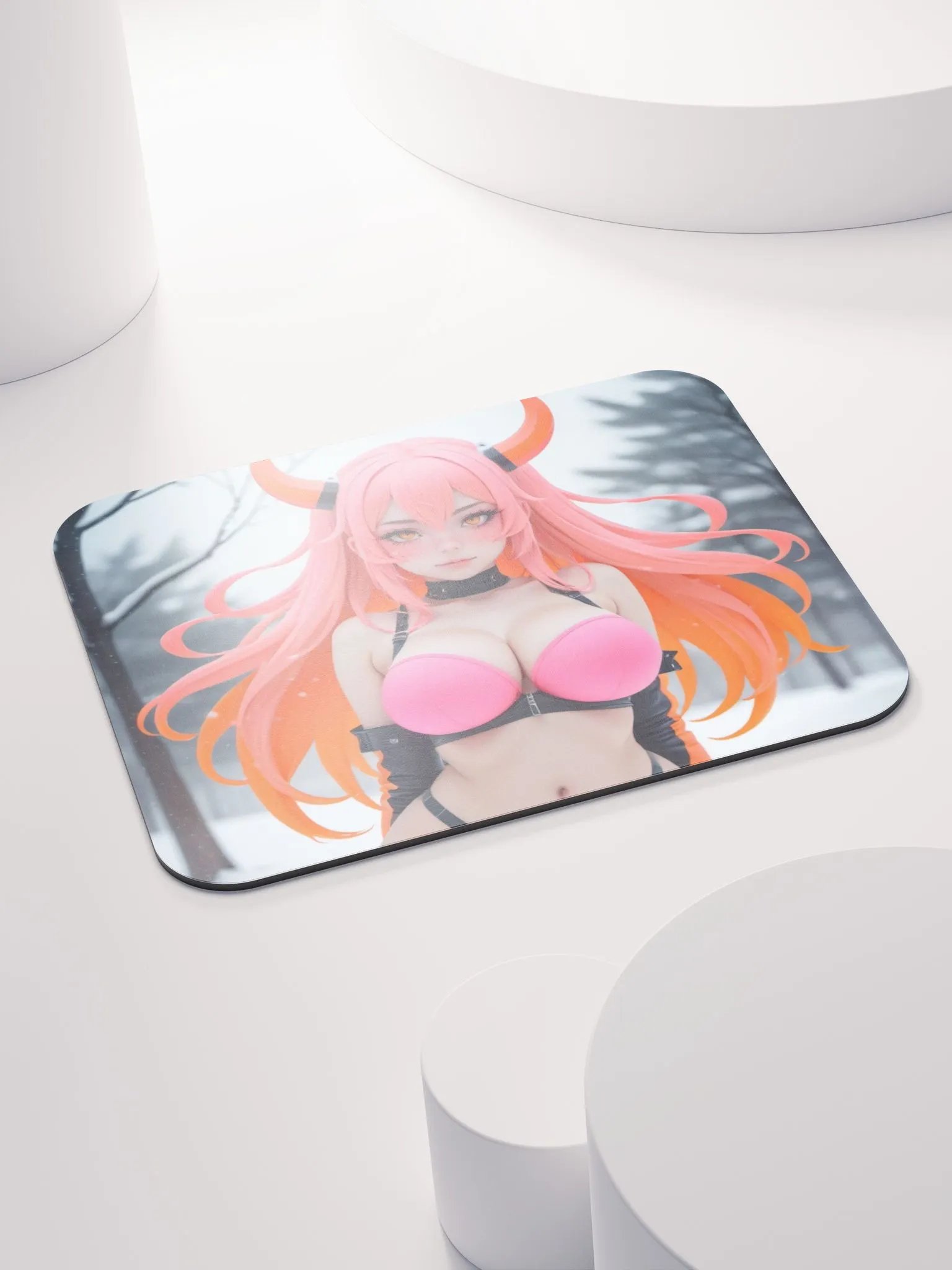 Mystical Horned Maiden Mouse Pad product image (5)