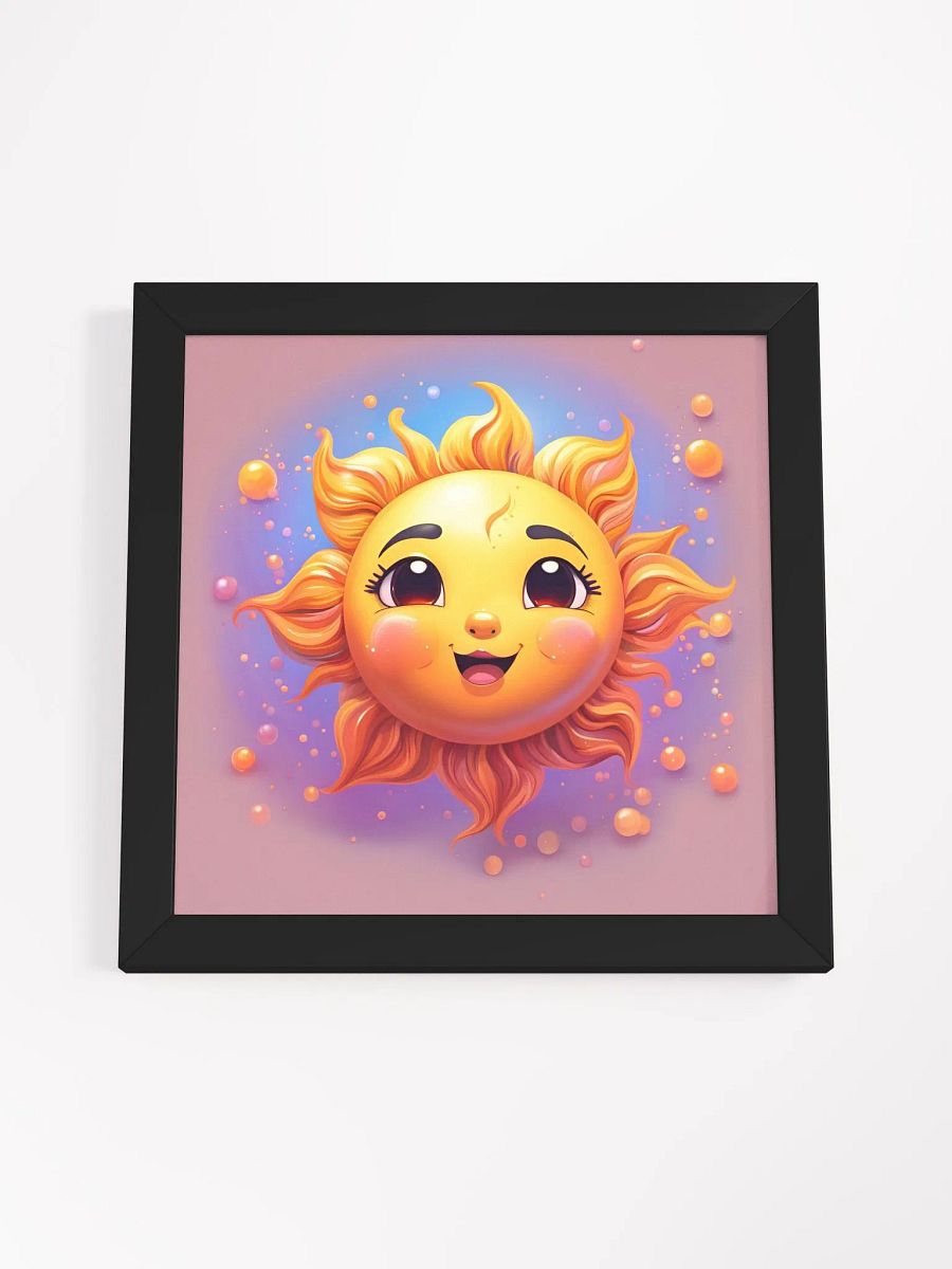 Framed Cute Sun Poster product image (4)