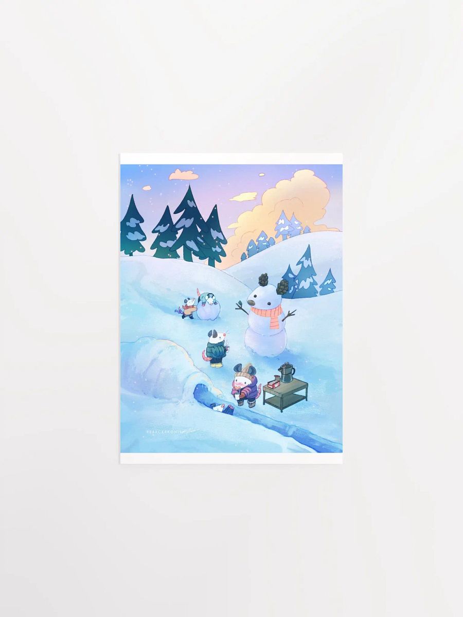 Snow Adventures Possum Print product image (1)