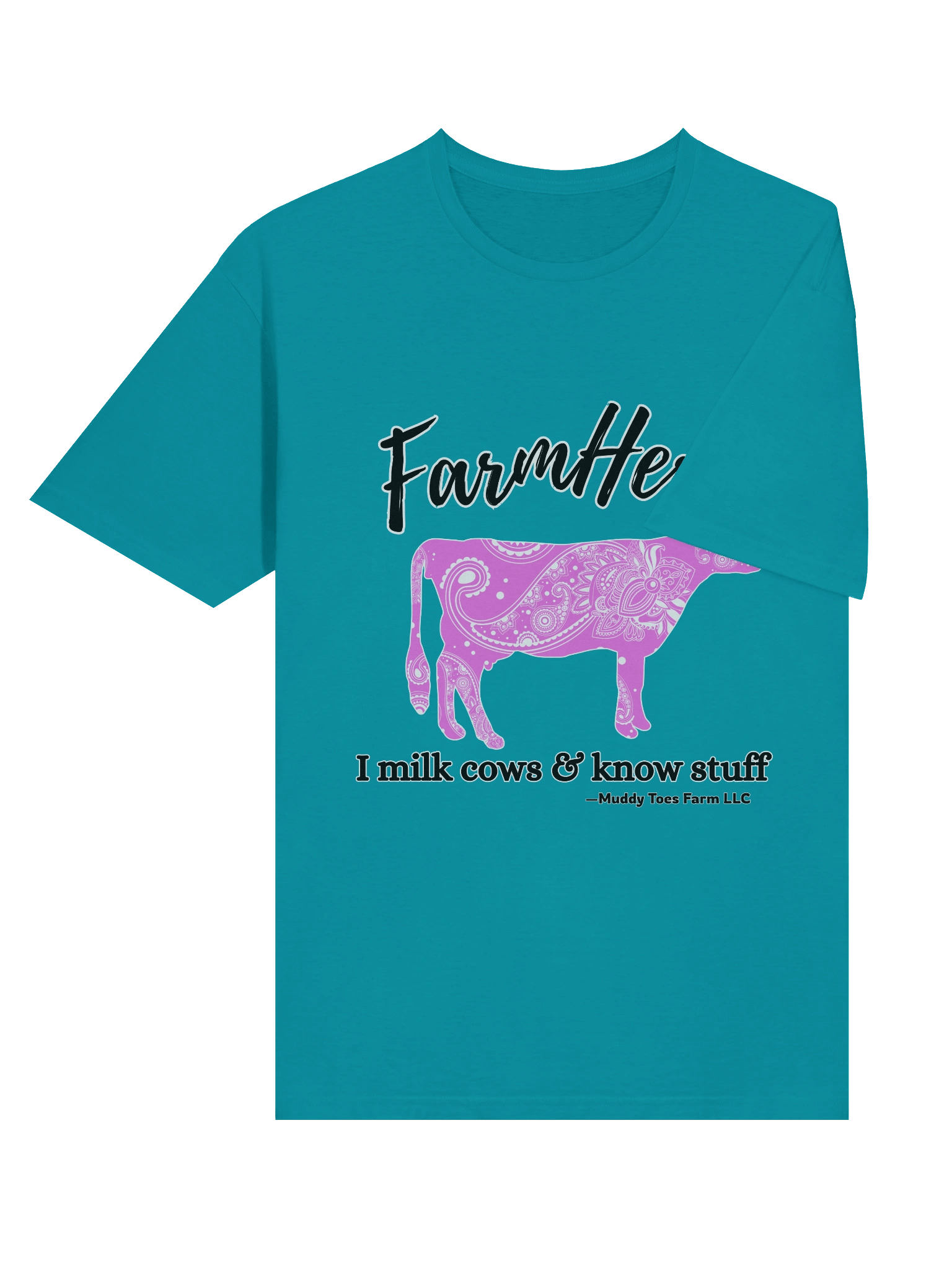 FarmHer Paisley Cow T-Shirt (Women's) product image (5)