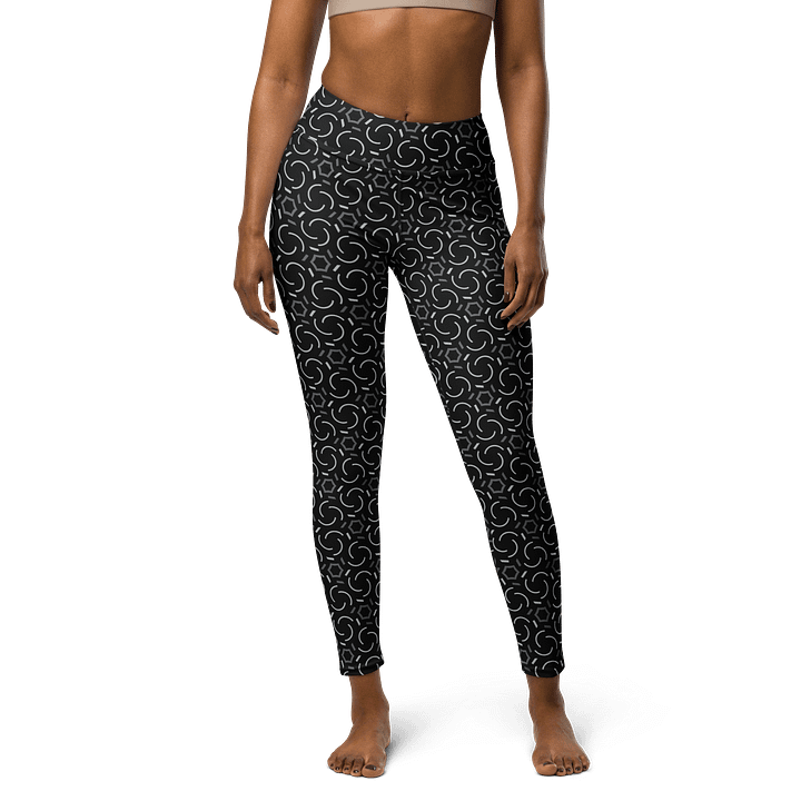 Smoke & Shadow Geometric Print Yoga Leggings product image (1)