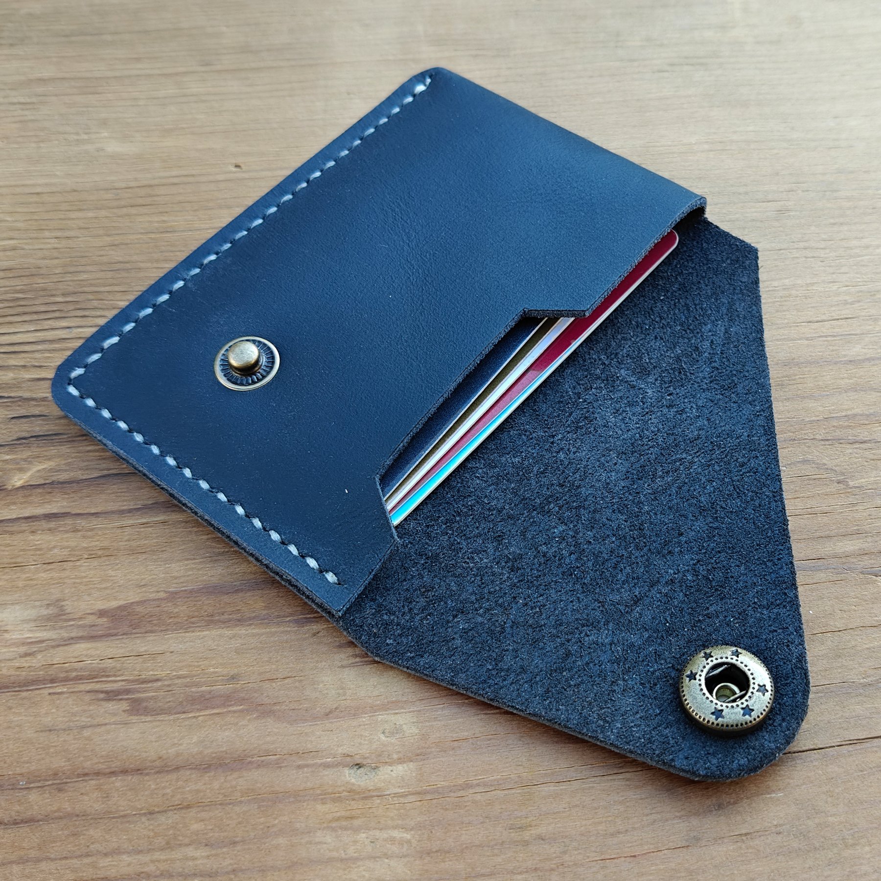 MEEBOY Handmade Leather Business Card Holder, Credit Card Wallet for Men and Women product image (11)