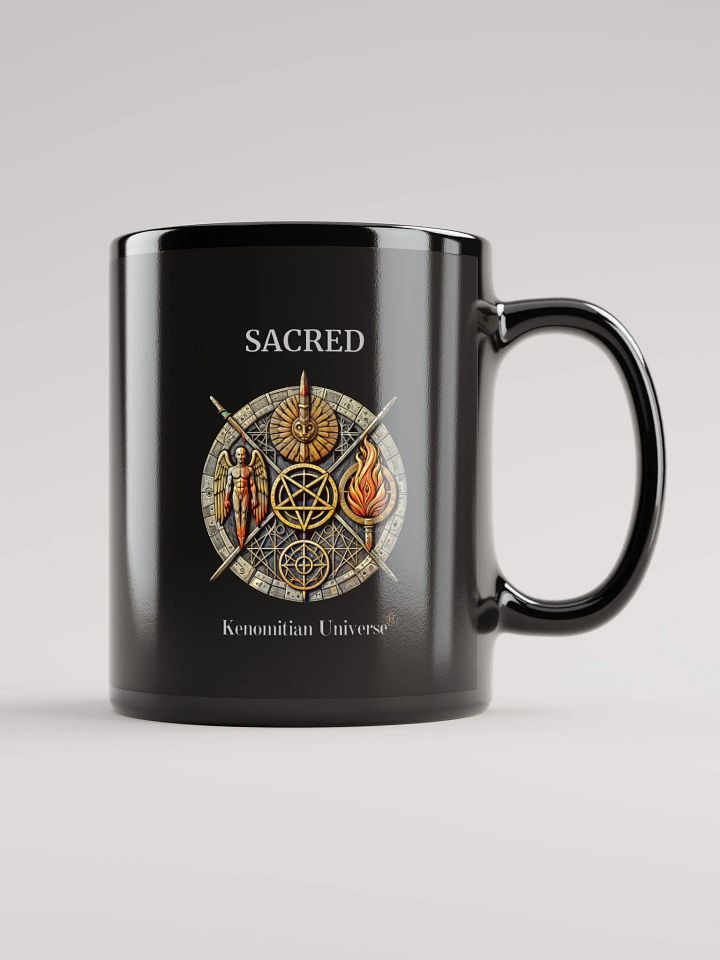 Sacred | Black Glossy Mug product image (1)
