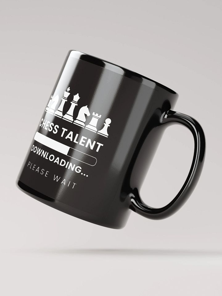 "Chess Talent Downloading" Black Mug product image (4)