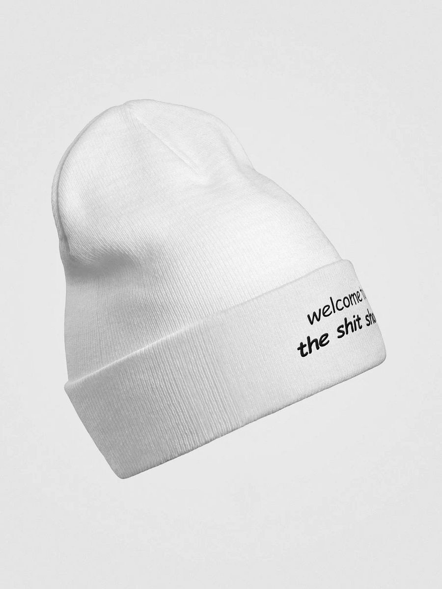 Welcome to The Shit Show White Otto Beanie product image (4)