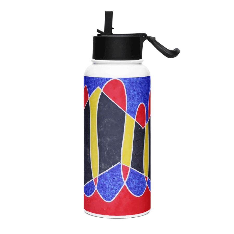 Dancing Girl Stainless Steel Water Bottle with a Straw Lid product image (3)
