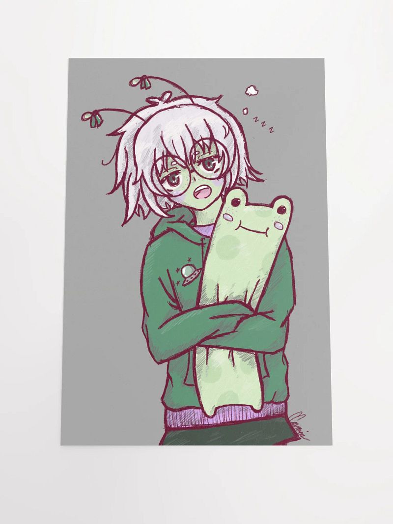 Sleepy Hoodie Rhaps Mini-Poster
