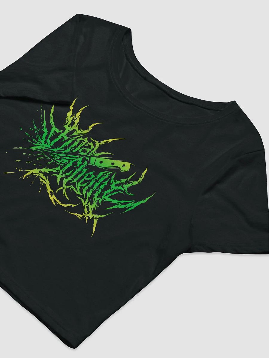 Keep It Metal Green Logo Womens Printed Crop Top product image (3)