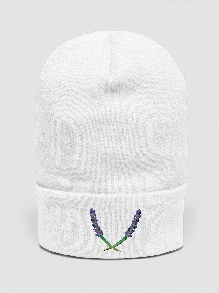 Lavender Sprigs Embroidered Beanie product image (6)