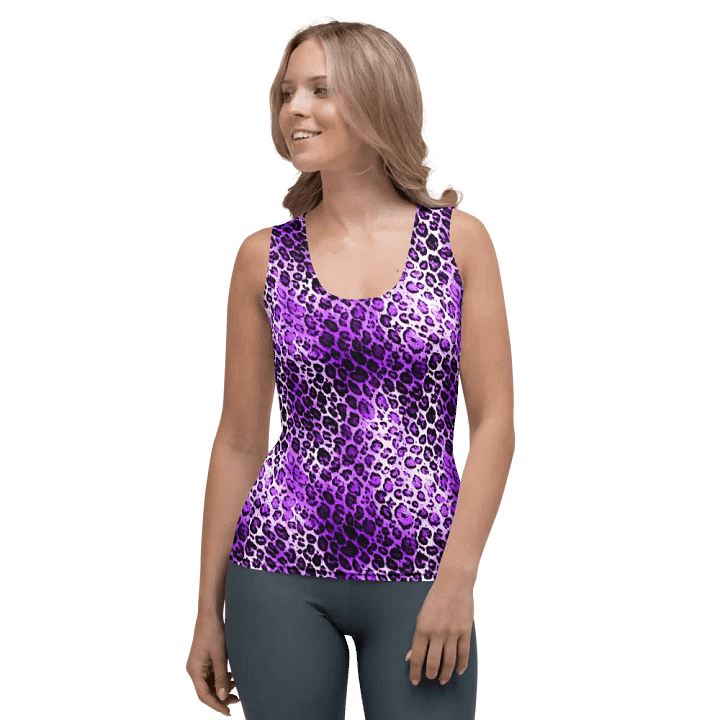 Purple Leopard Patetrn Women TankTop product image (1)