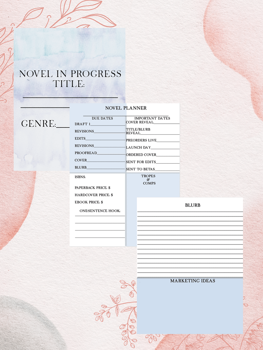 PDF Download: Novel Planner Pages product image (3)