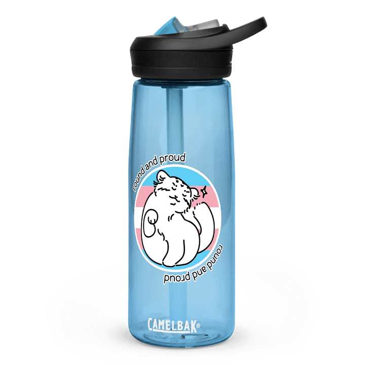 Round and Proud Manul Pride Transgender Version - CamelBak Bottle product image (4)