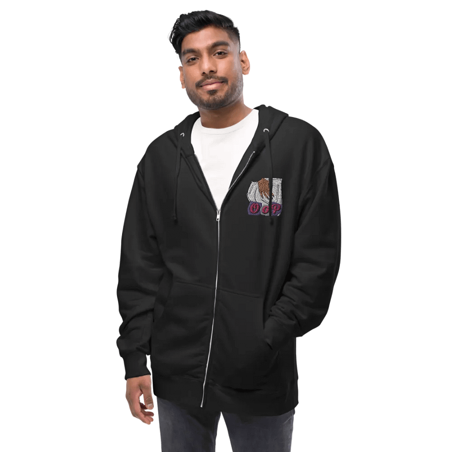 Printed/Embroidered OoP & Elusivemelody Zip-up Hoodie product image (11)