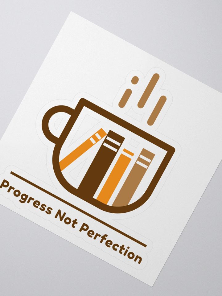Slogan #8 Progress Not Perfection Sticker product image (2)