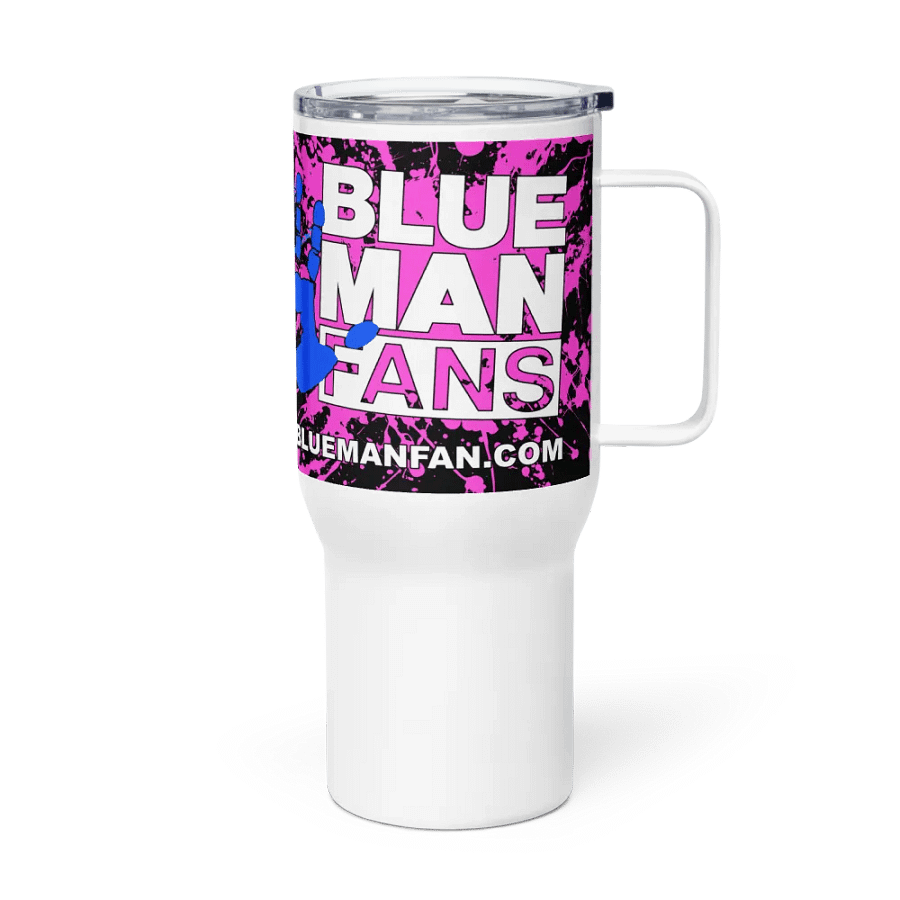 Blue Man Fans Paint Splatter Stainless Steel Tumbler product image (4)