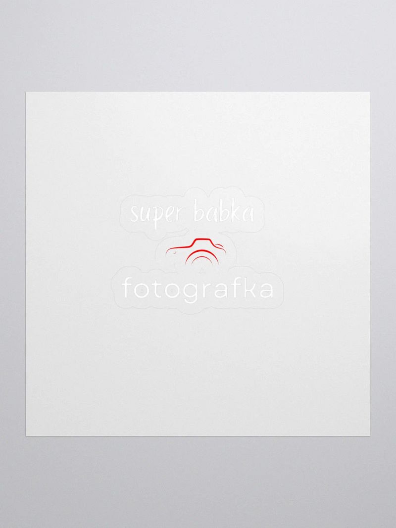 Super babka fotografka - naklejka