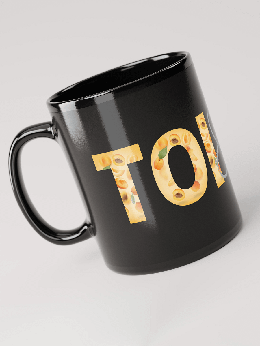 Mug Noir Toi et Moi - Décor Abricots de Provence - Cadeau couple product image (3)