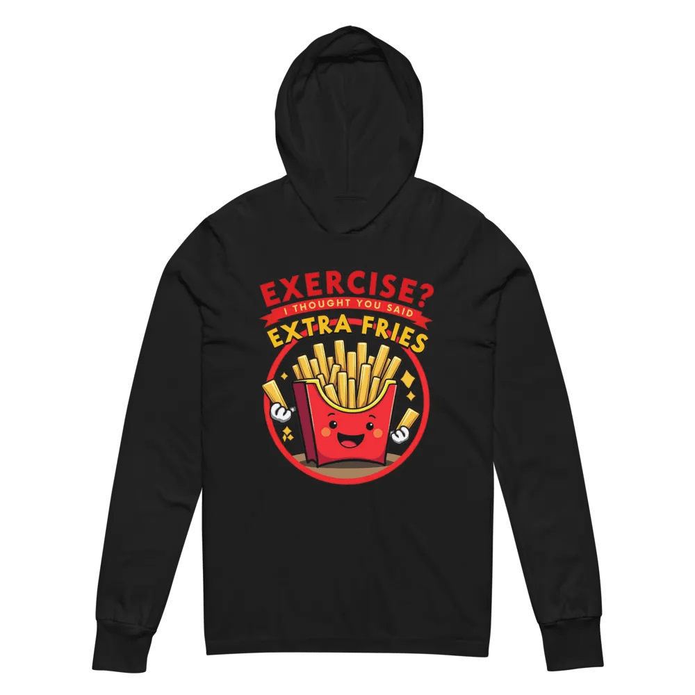 Extra Fries Hooded Long Sleeve Tee product image (6)