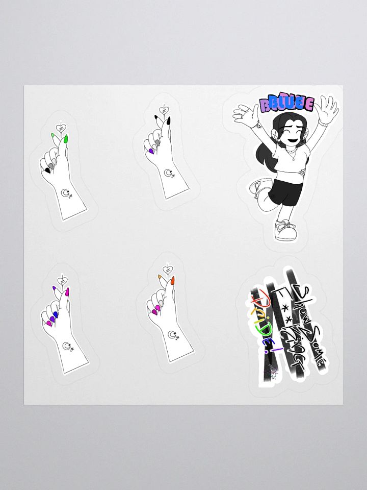 Dia-BI-lical Nails: Pride Sticker Sheet product image (1)