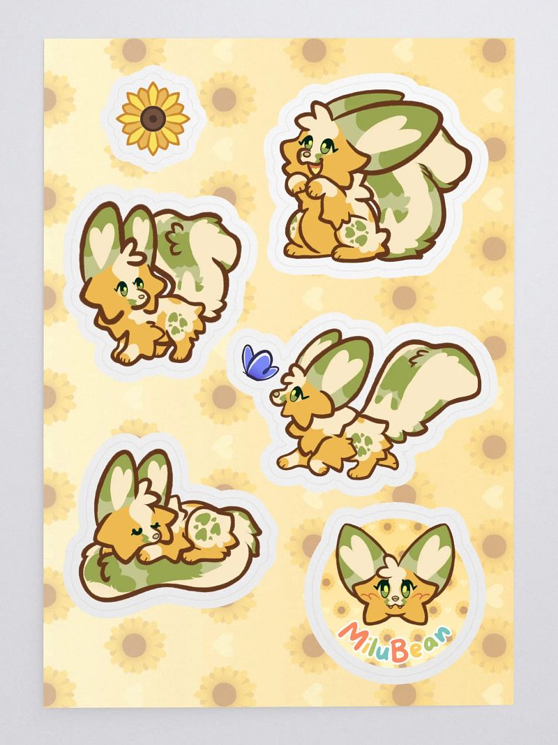 Dinky Milu Sticker Sheet