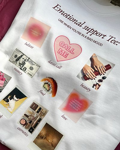 Ідеальний подарунок — той, що створений з любов’ю та увагою до деталей 💗
Цю Emotional Support Tee дівчина зробила для своєї п...