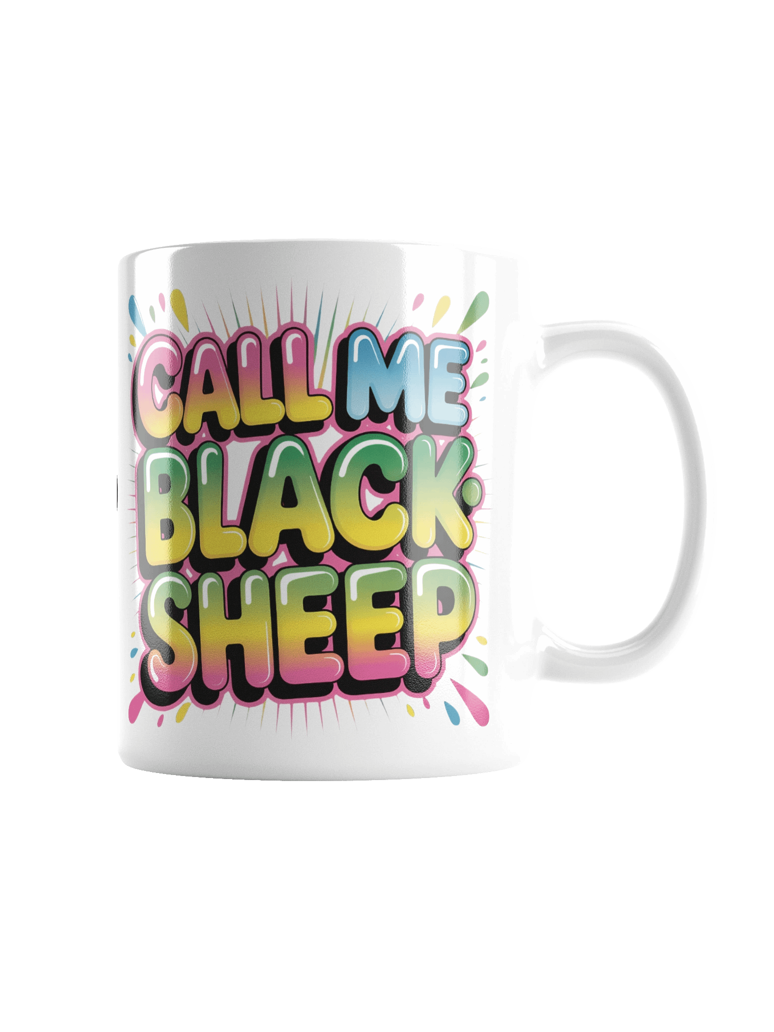 Vibrant CallMeBlacksheep White Glossy Mug product image (6)