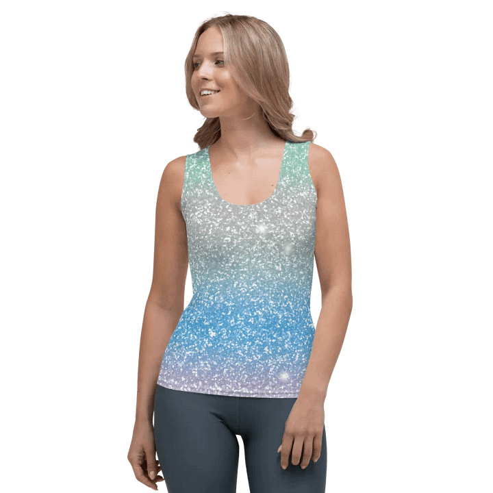 Glitter Unicorn Texture Design Tank Top (10) product image (1)
