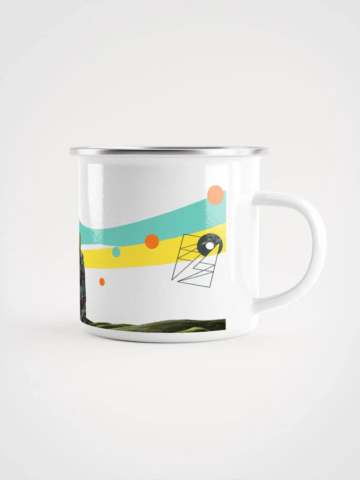 American Prophet by Frank Fonik (Sequential Prophet 5), Techno EDM Enamel Mug product image (2)