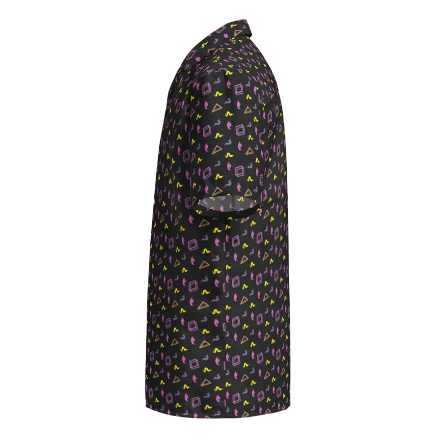 Oh Worm black pattern button down shirt product image (4)
