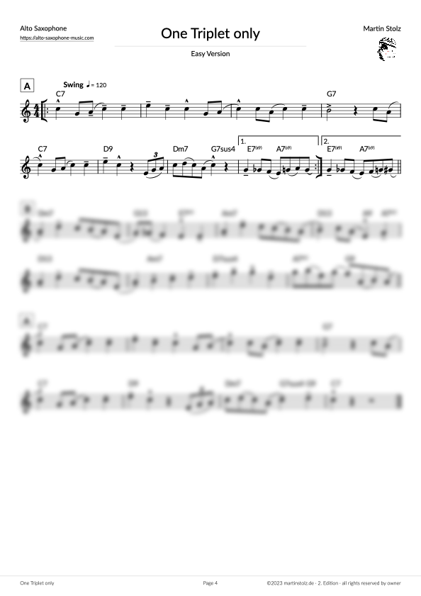 One Triplet only - Clarinet (Exercise 1 Jazz Studies) product image (4)