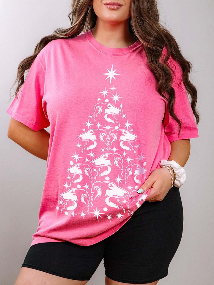 Borzoi Christmas Tree T-Shirt product image (1)