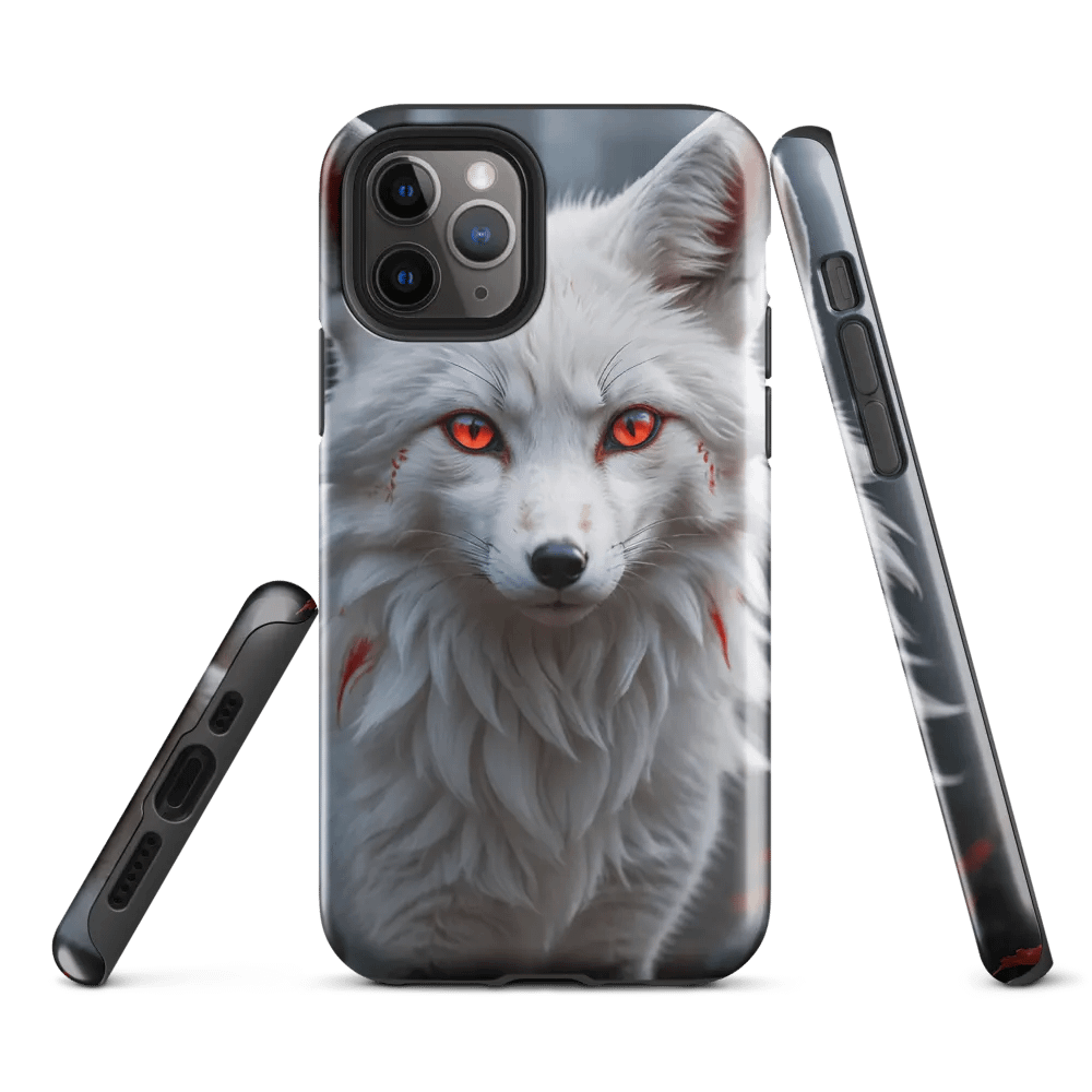 Mystic White Fox iPhone Tough Case - Fierce Spirit Design product image (2)