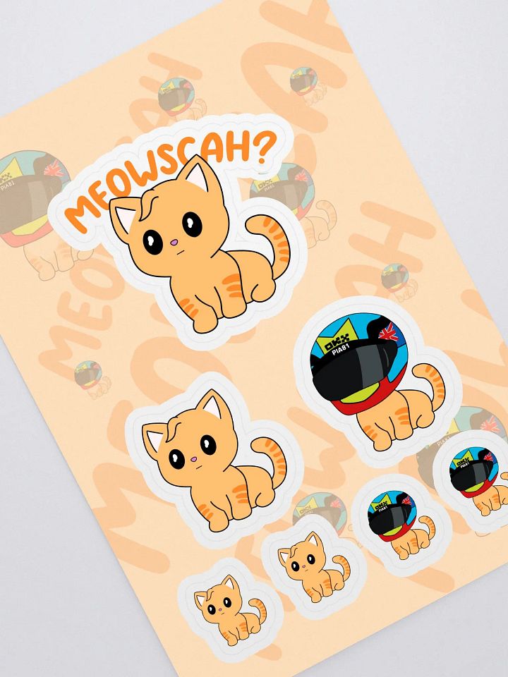 MEOWSCAH? - Sticker Sheet product image (1)