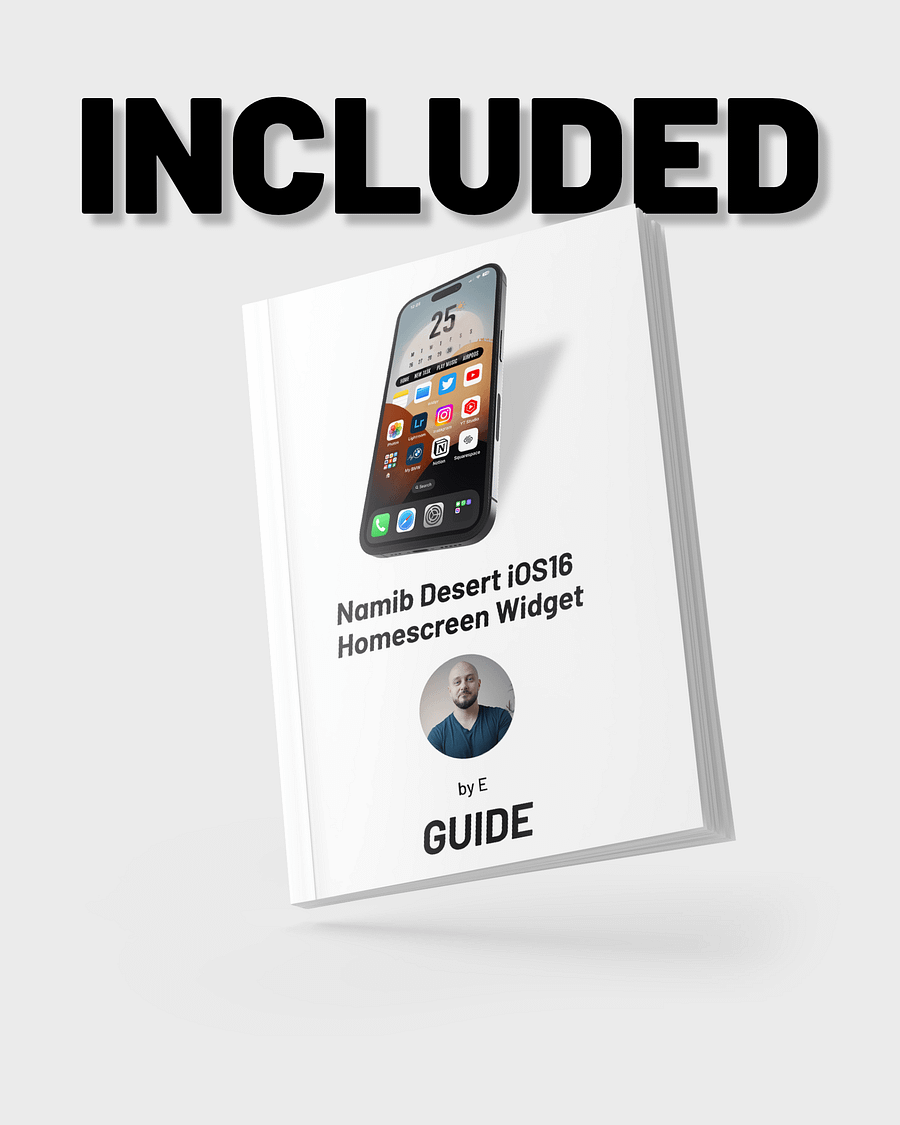 Namib Desert iOS16 Widget Complete Pack (ready for installation) product image (6)
