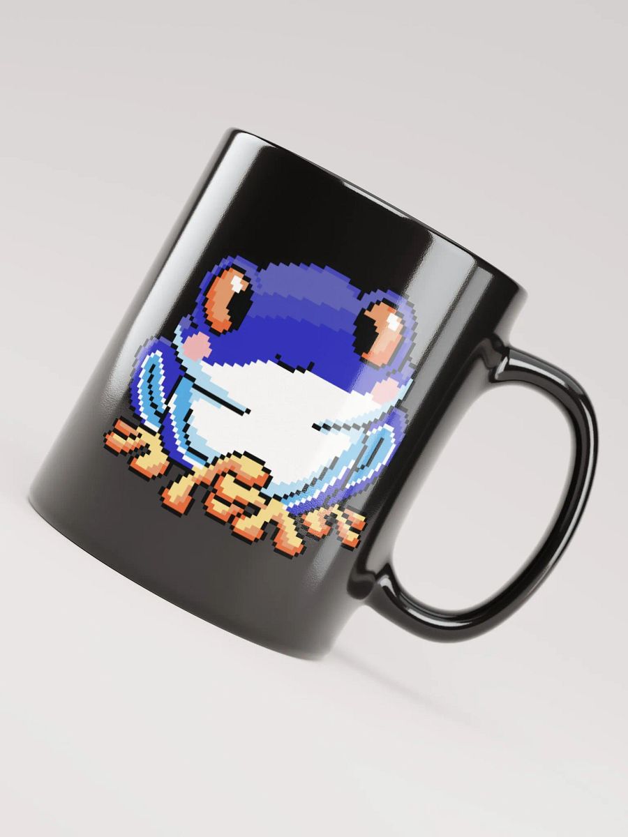 Dark Blue Rip the Frog Black Glossy Mug product image (4)