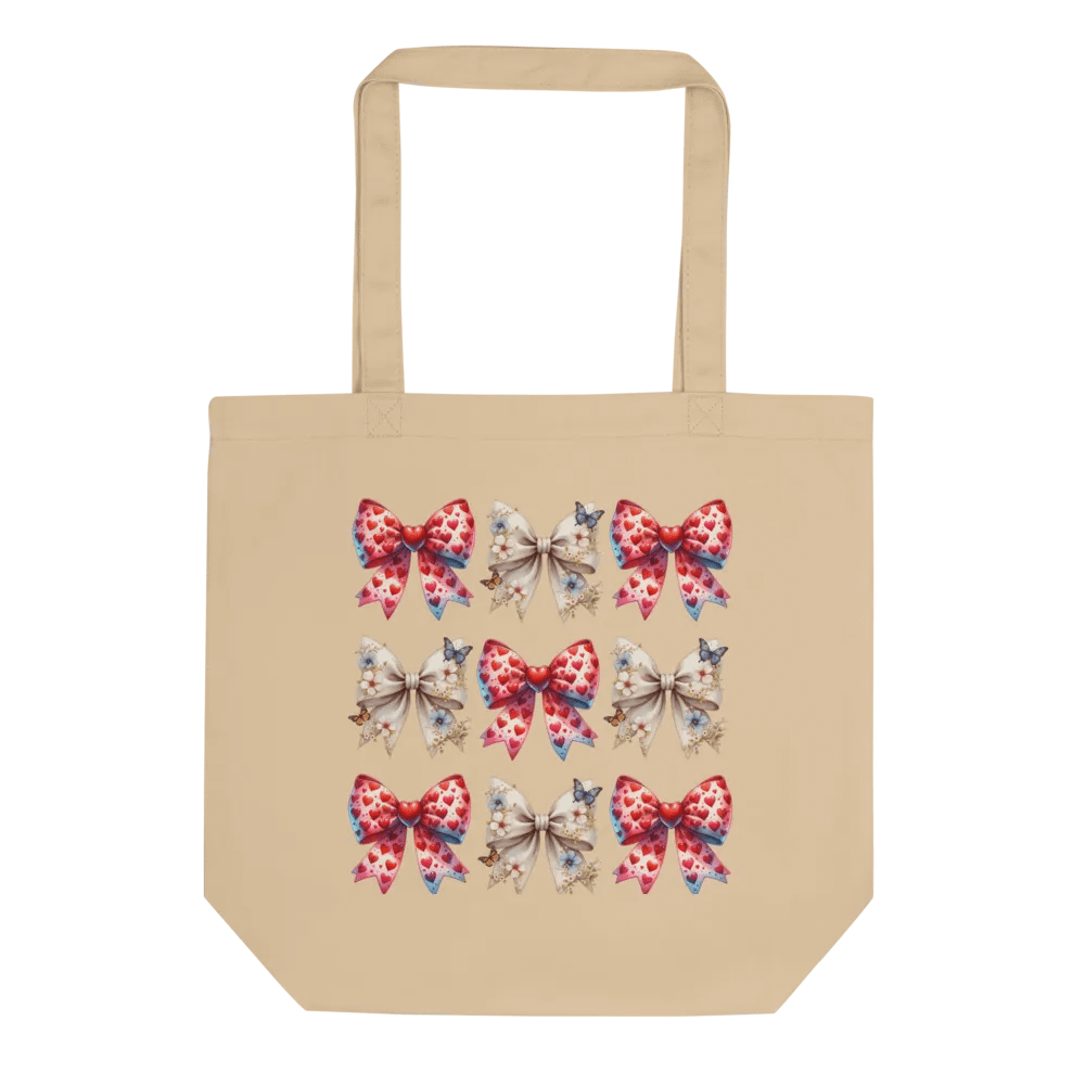 Spring Bows Heart Whimsy Tote Bag Collection product image (1)