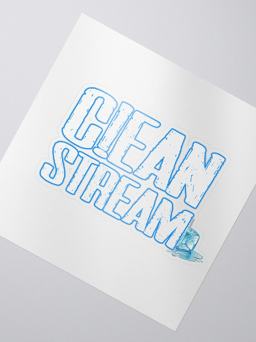 Kiss Cut Sticker - Clean Stream! product image (2)