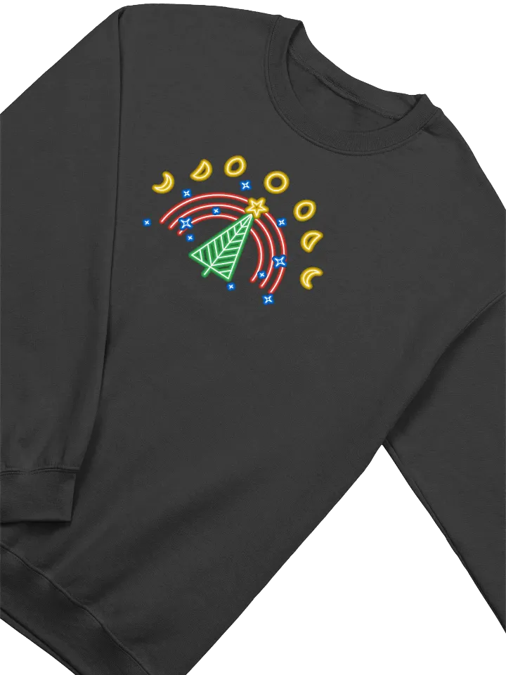 Neon Christmas Tree Moon Phases Sweatshirt 3540 product image (2)
