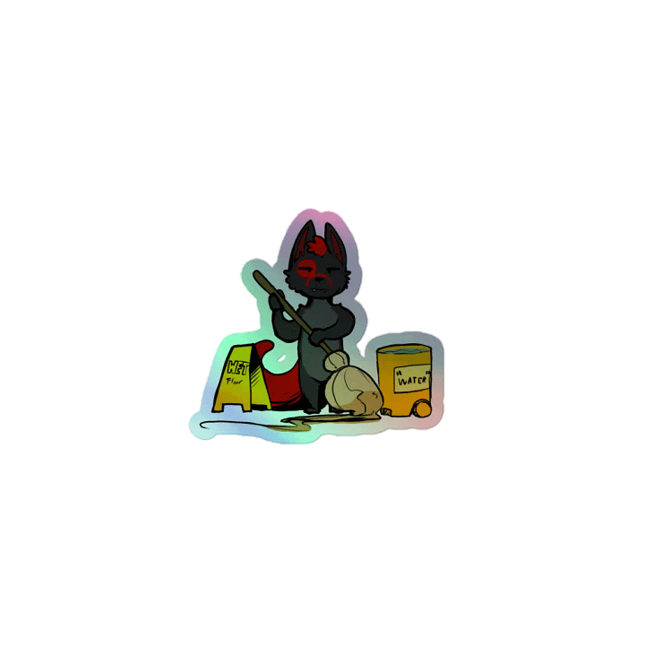 Janitor Fury Holographic Sticker product image (1)