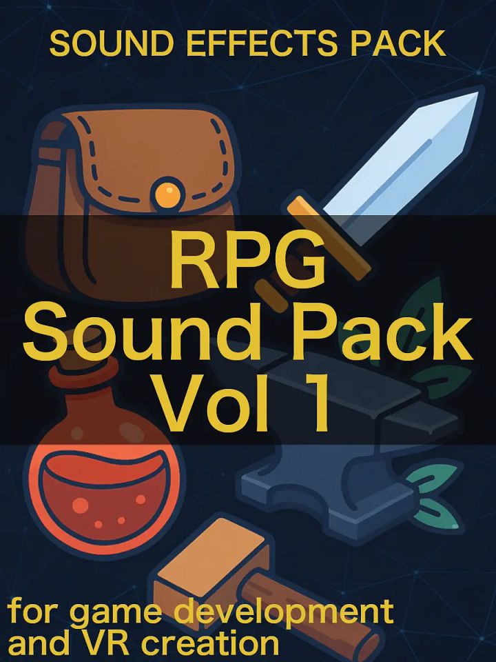 RPG Sound Pack Vol 1 -Video Game Sound Effects Collection - 156 Royalty Free Sound Effects product image (1)