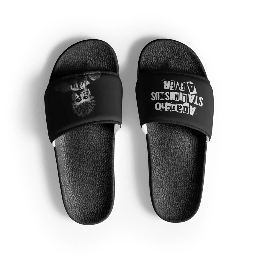 "Anarcho-Stalinismus 4ever" Adiletten schwarz product image (4)