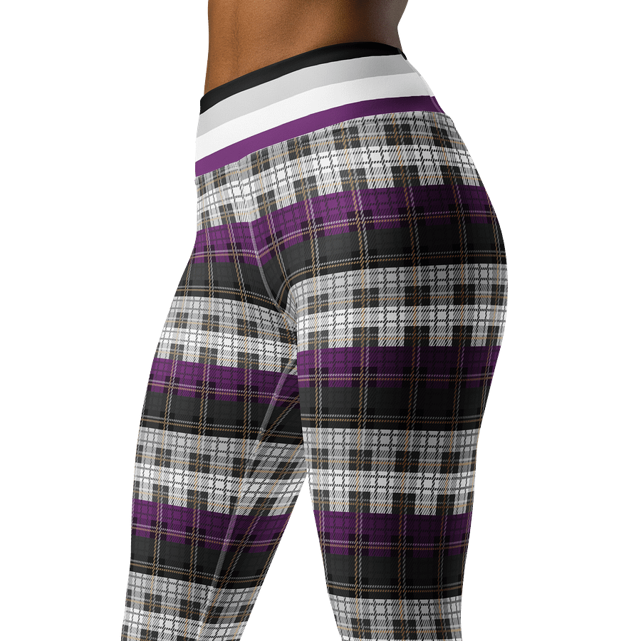 Asexual Pride Plaid Leggings product image (4)