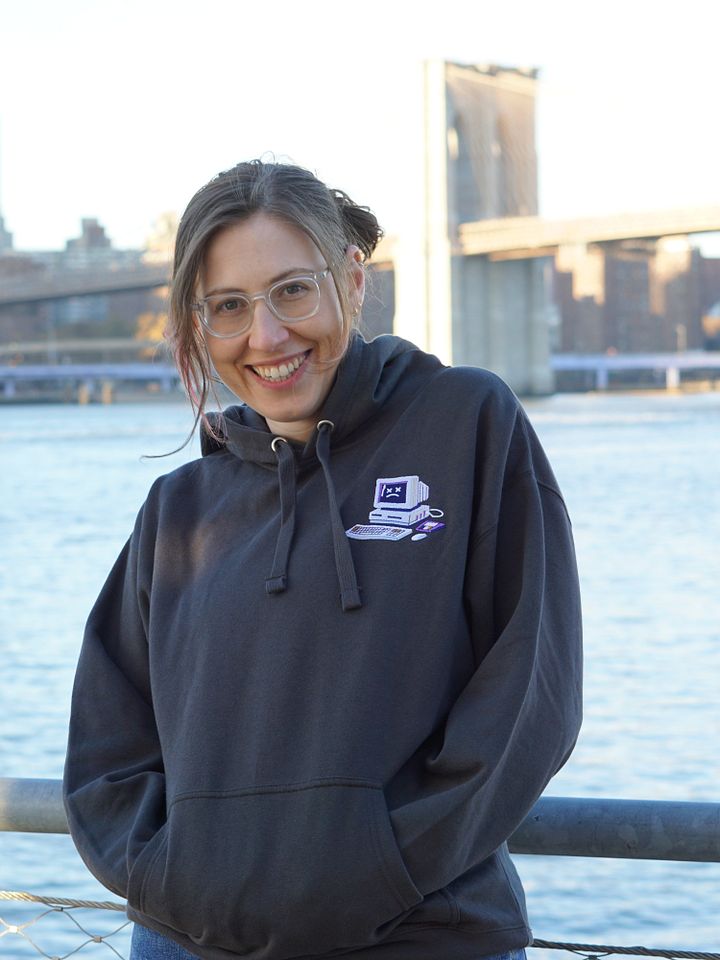 Sad Computer Embroidered Hoodie product image (2)