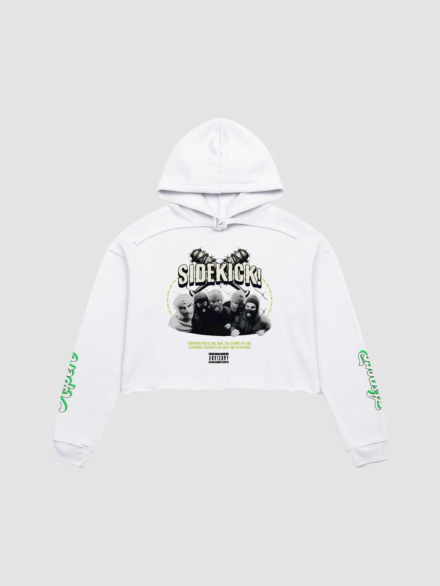 Sidekick Aspero Bella+Canvas Fleece Crop Hoodie product image (33)