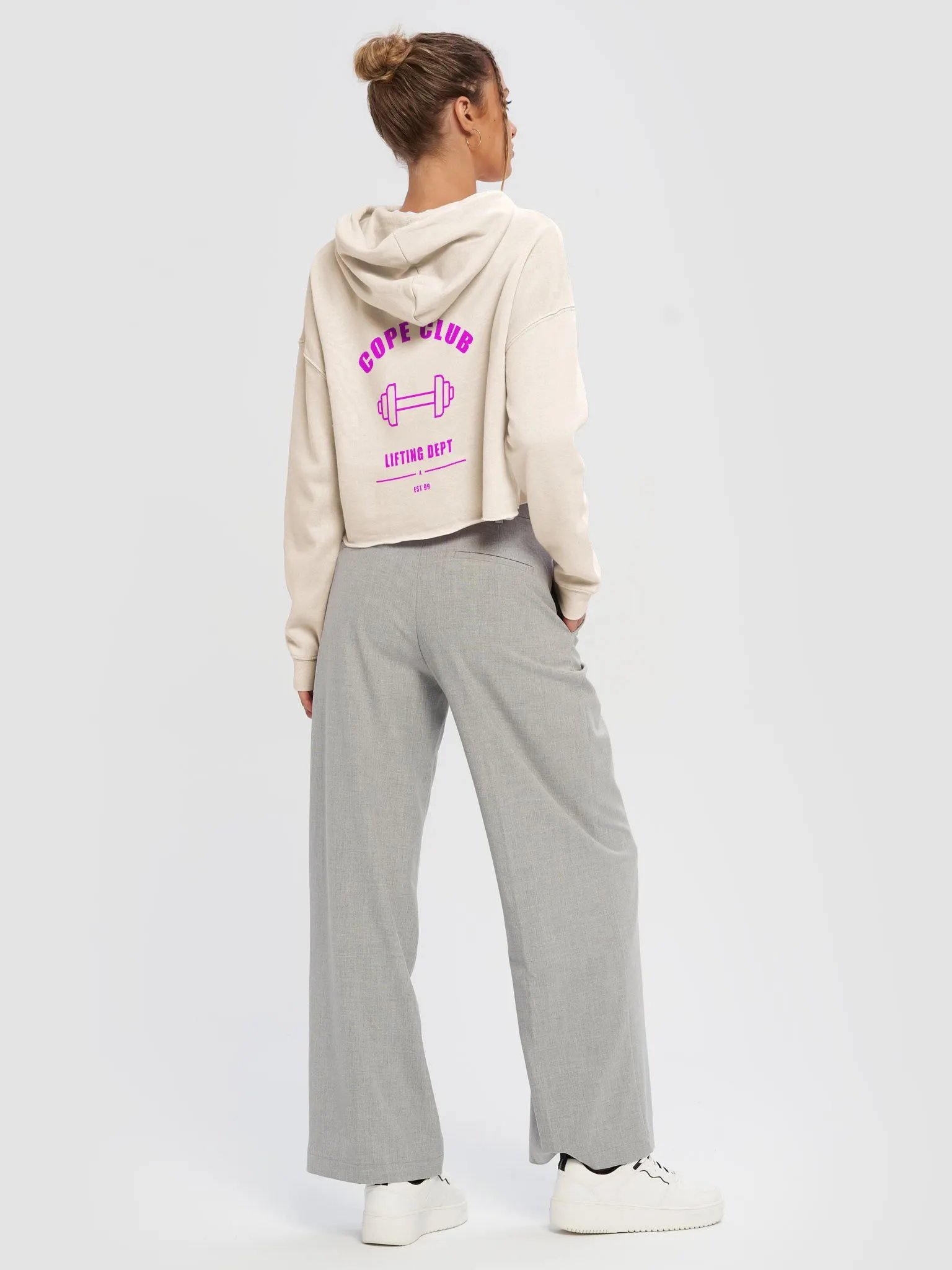 Cope Club Fitness Cropped Jumper Pink Print product image (18)