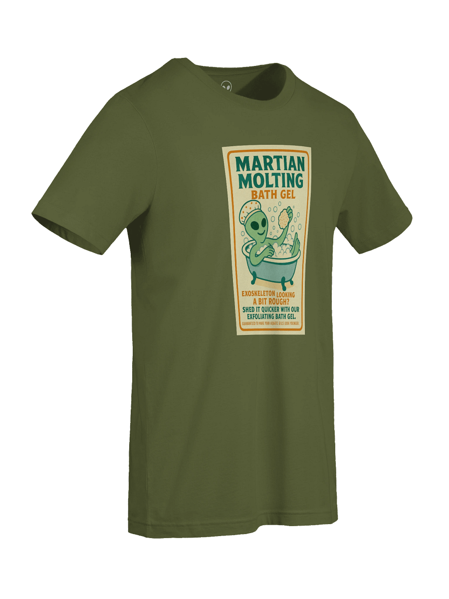 Martian Exfoliating Alien Bath Gel 1950's Retro Poster Unisex T-Shirt product image (81)