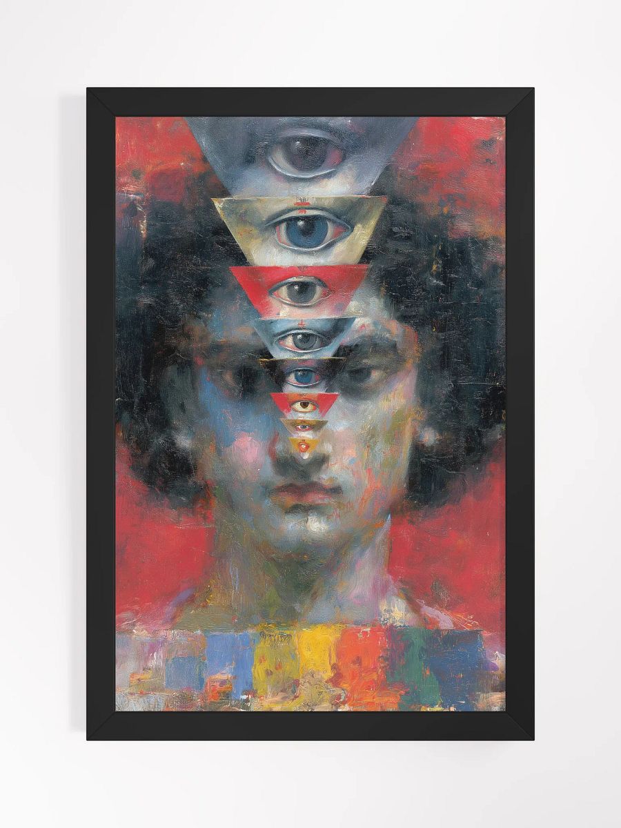 Mystic Eyes ibrant Ayous Wood Framed Matte Poster product image (1)