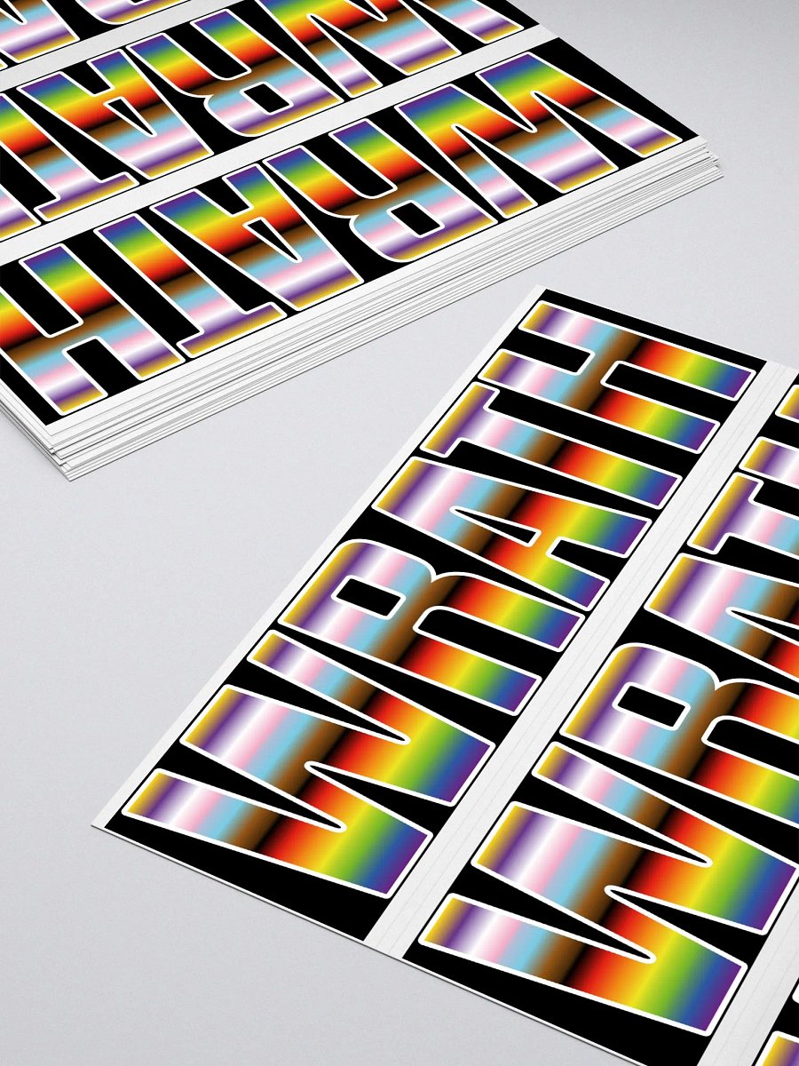 WRATH 2023 stripes bubble free stickers product image (4)
