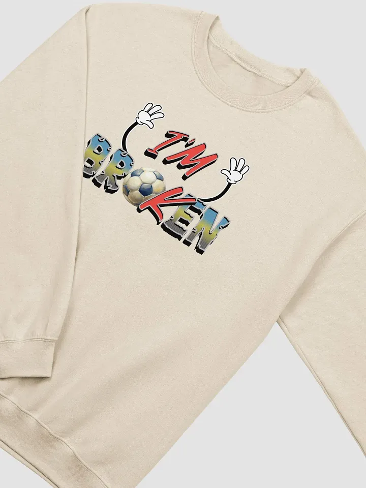 Im Broken Soccer Ball Playful Crewneck Sweatshirt product image (18)